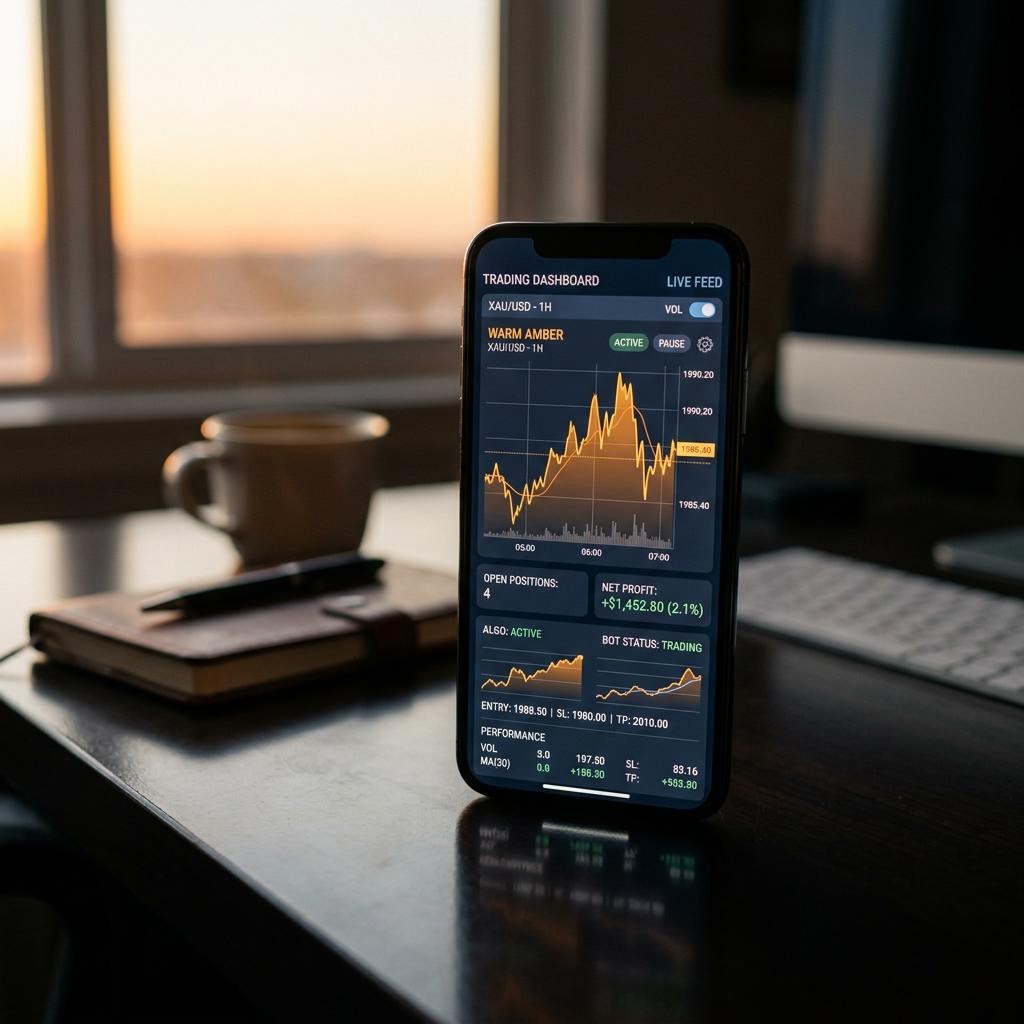 Adalet Hukuk Handels-Dashboard auf Smartphone